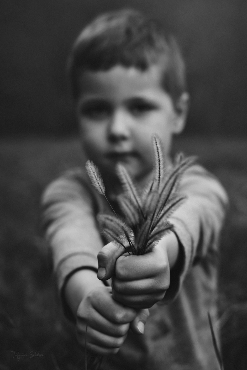 Houston Child Photography; Houston Fine Art Photography; Black and White Child Portrait